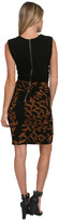 Thumbnail for your product : Tracy Reese Surplice Shift Dress in Tan
