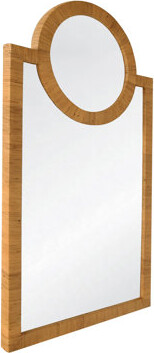Worlds Away Orlando Arch Rattan Wall Mirror