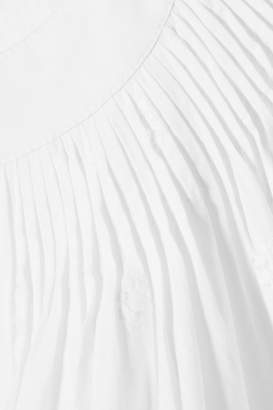Ulla Johnson Judithe Embroidered Cotton-poplin Midi Dress - White