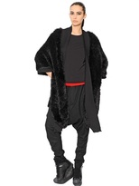Thumbnail for your product : Y-3 Shaggy Striped Techno Coat