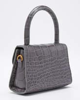 Thumbnail for your product : Bzees Mini Croc-Embossed Top Handle Bag
