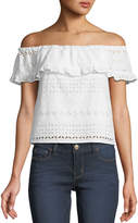Thumbnail for your product : Rebecca Minkoff Celestine Off-the-Shoulder Eyelet Top