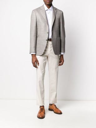 Canali Kei Slim-Fit linen-blend blazer
