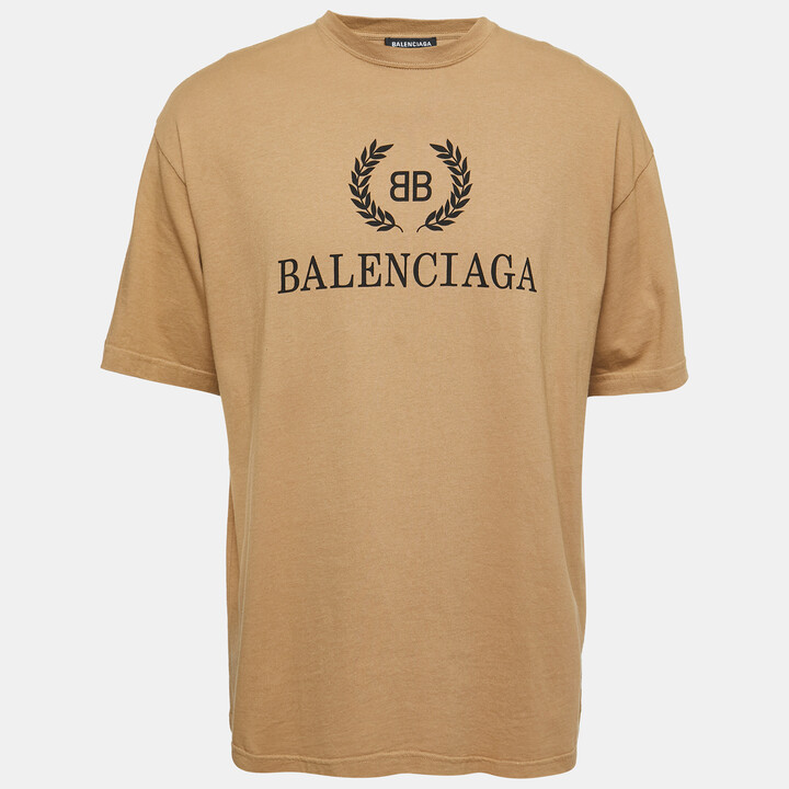 Balenciaga Men's Beige T-shirts