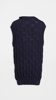 Thumbnail for your product : Simone Rocha Embellished Oversized Bubble Sweater Vest