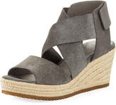 Thumbnail for your product : Eileen Fisher Willow Starry Suede Wedge Espadrille Sandal