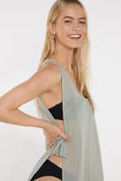 Thumbnail for your product : Nasty Gal Womens I'm a Seaseeker Chiffon Tie Cover-Up Dress - Green - 10