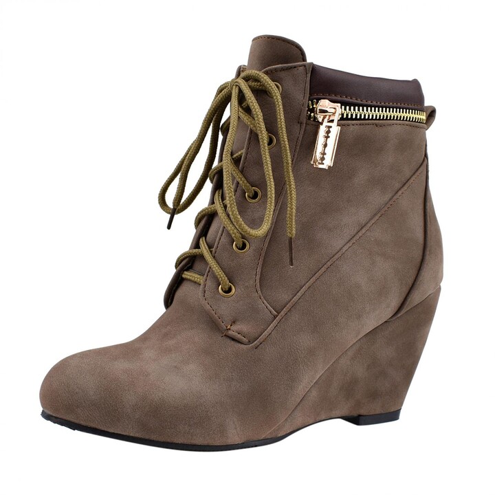 warm wedge boots