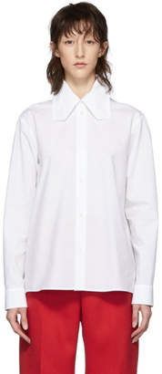 MM6 MAISON MARGIELA White Oversized Poplin Shirt