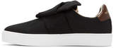 Thumbnail for your product : Burberry Black Westford Knot Slip-On Sneakers