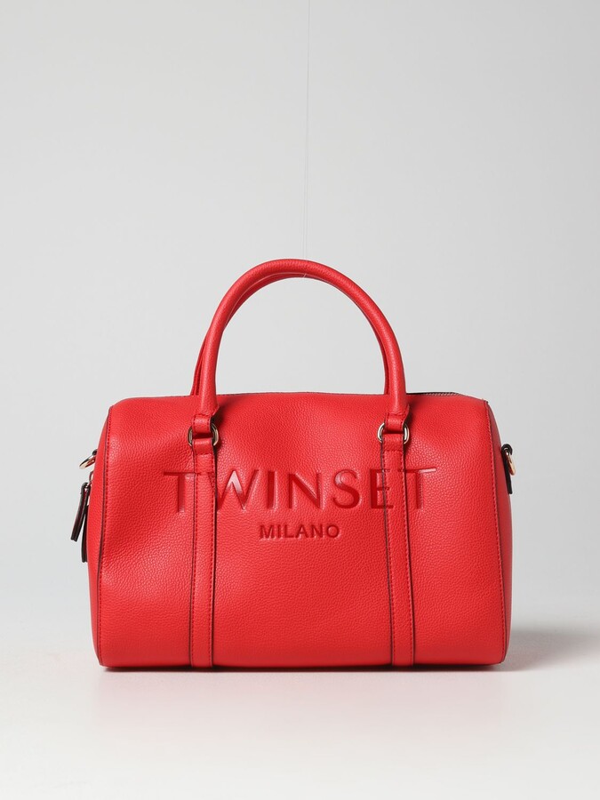 Twin-Set Twinset bag in grained synthetic leather - ShopStyle