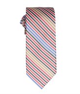 Thumbnail for your product : Ben Sherman berry multi color seersucker stripe silk tie