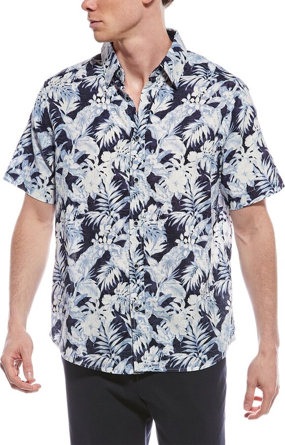 Report Collection Tropical Linen-Blend Shirt