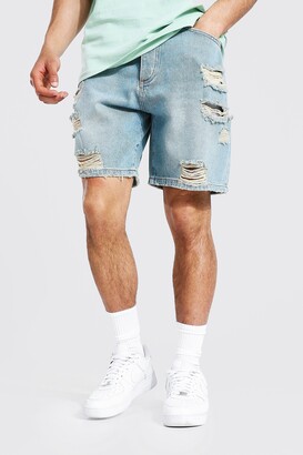 men's relaxed fit denim shorts