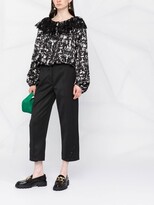 Thumbnail for your product : Patou Lace-Embellished Puff-Sleeve Blouse