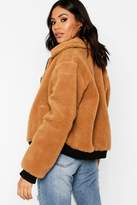 Thumbnail for your product : boohoo Teddy Faux Fur Trucker Jacket