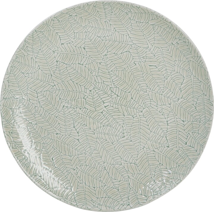 Dunelm Reactive Leaf Dinner Plate Green ShopStyle