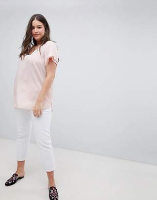 New Look Plus Curve Frill Sleeve Top