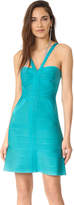 Thumbnail for your product : Herve Leger Fitted Sleeveless Dress
