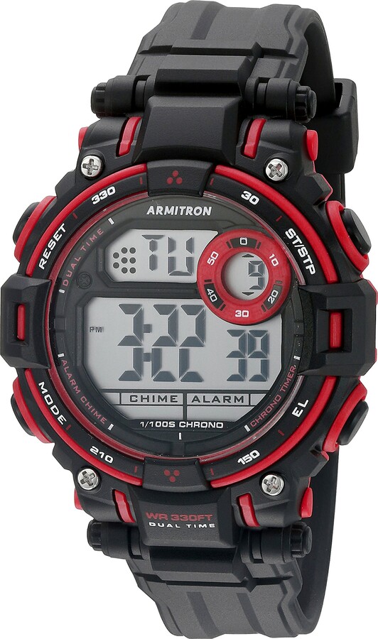 armitron watch red