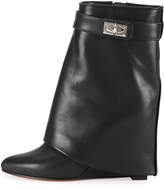 Thumbnail for your product : Givenchy Calfskin Shark-Lock Fold-Over Bootie