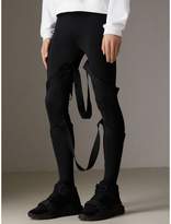Thumbnail for your product : Burberry Strap Detail Jersey Leggings
