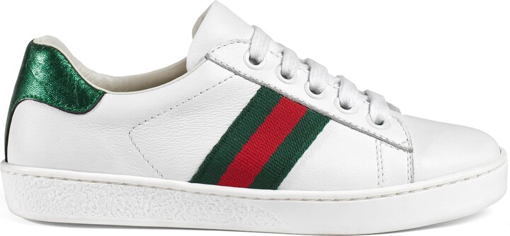 Gucci Ace Leather Sneakers | Shop the world's largest of fashion | ShopStyle Australia