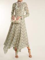Thumbnail for your product : Erdem Shen High Neck Floral Guipure Lace Dress - Womens - Green