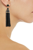 Thumbnail for your product : Kenneth Jay Lane Gold-tone beaded tassel earrings