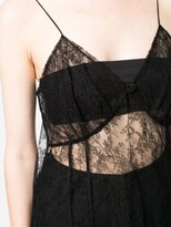 Thumbnail for your product : KHAITE Sheer Lace Camisole Top