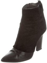 Thumbnail for your product : Reed Krakoff Ponyhair Pointed-Toe Ankle Boots