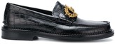 Thumbnail for your product : Versace Croco-Embossed Loafers