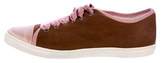 Thumbnail for your product : Lanvin Suede Low-Top Sneakers