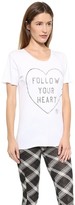 Thumbnail for your product : Zoe Karssen Follow Your Heart Tee
