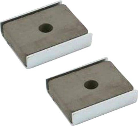 Master Magnet 7 lb. Zinc Pull Latch Magnets (2-Piece per Pack)