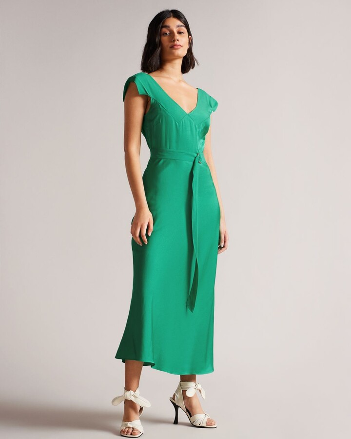 Ted Baker Women's Green Midi Dresses | ShopStyle