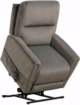 Latitude Run With Recliner Function Contemporary Style Lift Chair Aesthetic Design Mechanism Usb Port Flare Arms Wired Controller Gray Finish Primary Living Room