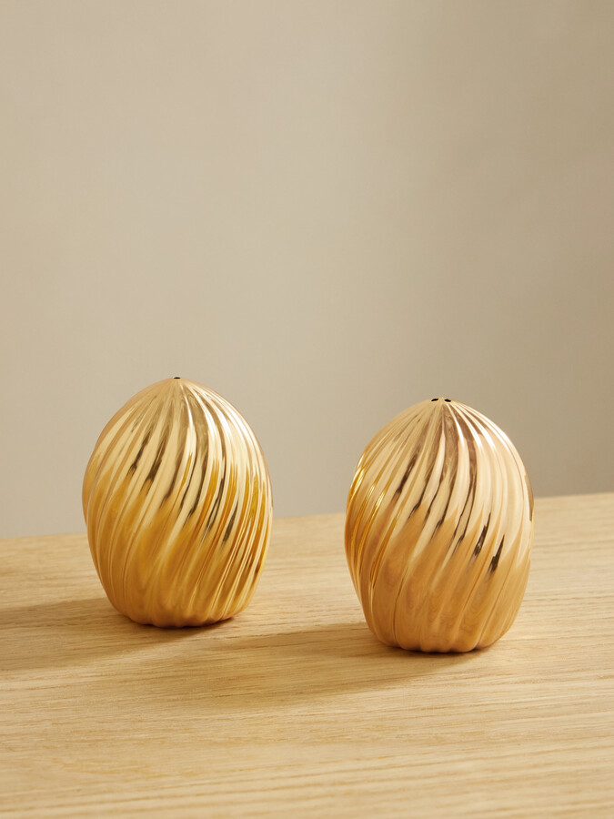 L'Objet - Ripple Set Of Two Gold-plated Shakers - One size