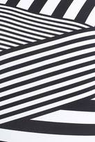 Thumbnail for your product : Calvin Klein Asymmetric Stripe Matte Jersey Sheath Dress (Plus Size)