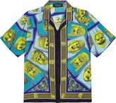 Thumbnail for your product : Versace Children Le Maschere silk twill bowling shirt