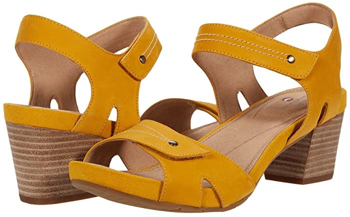 Clarks Un Palma Vibe (Yellow Leather) Women's Shoes - ShopStyle