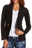 Thumbnail for your product : Charlotte Russe Long Double Breasted Blazer