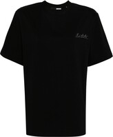 Thumbnail for your product : Rotate by Birger Christensen logo-embroidered organic cotton T-shirt