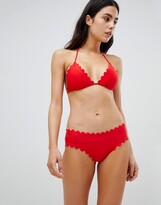 Thumbnail for your product : South Beach Exclusive mix and match scallop edge bikini bottom