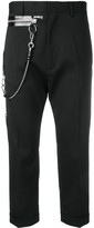 Thumbnail for your product : DSQUARED2 Chain Detail Cropped Trousers