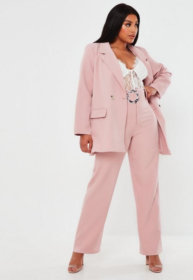 plus size pink pants