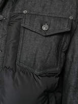 Thumbnail for your product : DSQUARED2 raw denim panel padded jacket