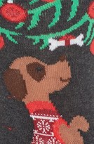 Thumbnail for your product : Hot Sox 'Christmas Dog' Non-Skid Crew Socks (3 for $15)