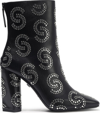 Roberto Cavalli Studded Leather Ankle Boots