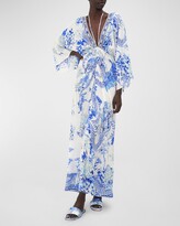Thumbnail for your product : Camilla Heart Of A Dragon Drawcord Detail Maxi Dress